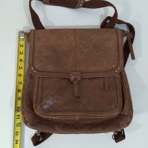 The Sak backpack/ crossbody convertible  bag brown.